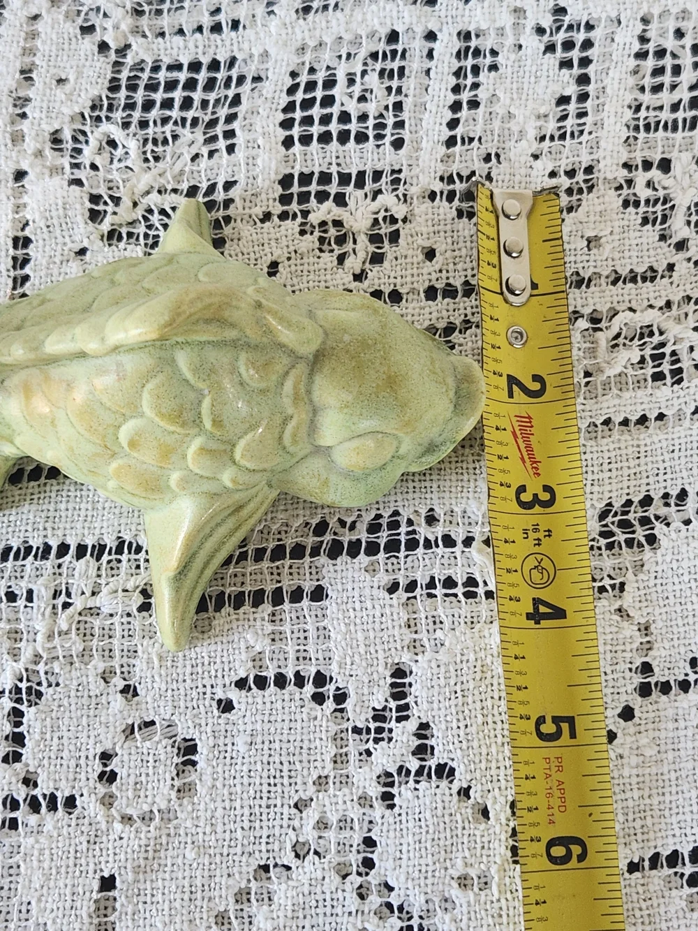 Decorative Ceramic Fish Figurine - Light Green
